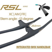 BMX Mountain Bicycle Integrated Handlebar 28.6mm -13 Degrees Riser Bar Stem