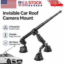 Car Suction Cup Mount Bracket Selfie Stick For Insta360 X5 X4 X3 X2 DJI Camera