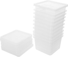 10 Pack Small Reptile Terrariums Insect Breeding Boxes Transparent Spider Hatchi