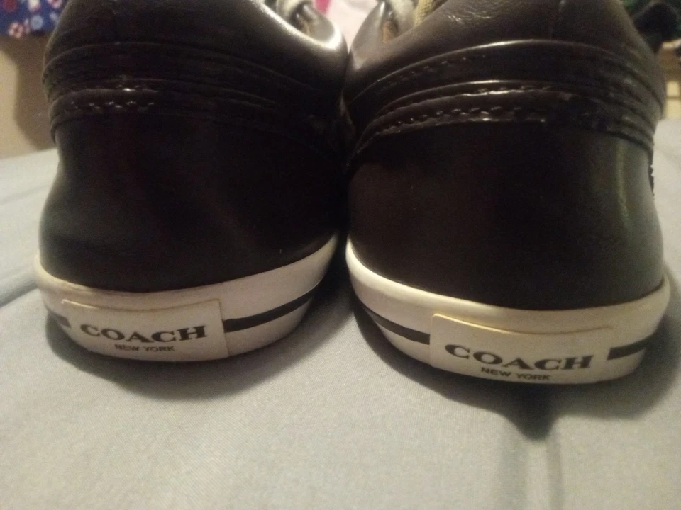 Zapatos casuales Coach elegantes para mujer talla 7 marrón y blanco Foto 3 de 4