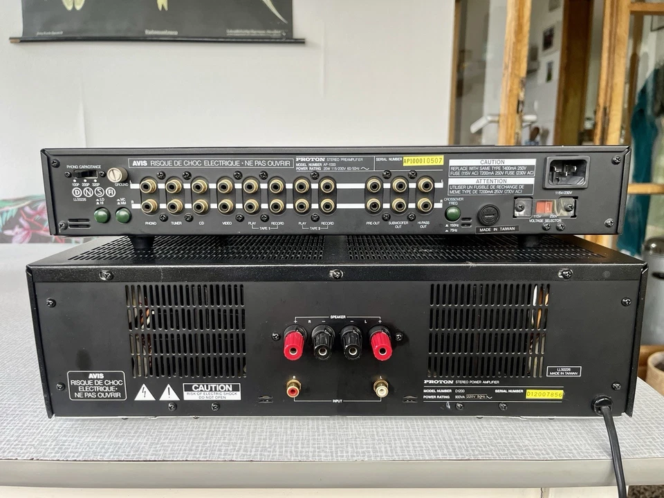 Proton D1200 Endstufe & AP-1000 Vorstufe in Top-Zustand! Design Reinhold Weiss - Bild 2 von 4