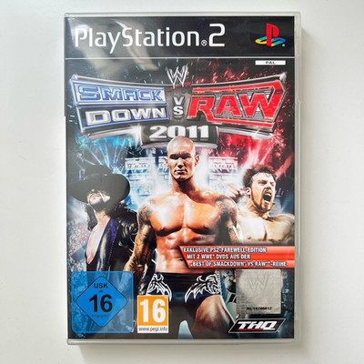 WWE Smackdown vs. Raw 2011 PS2 Sony Playstation 2 Spiel (3 CD's) OVP CIB PAL