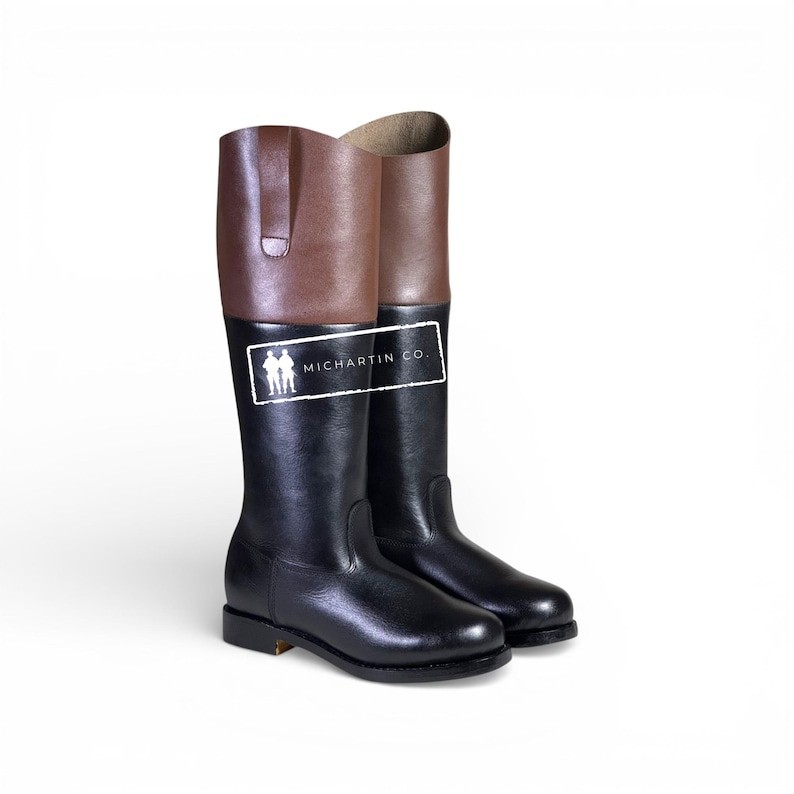 REVOLUTIONARY WAR BOOTS 18TH CENTURY LEATHER REPRO COLONIAL MILITARY ...