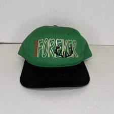 Vintage Wildlife Forever Snapback Hat Outdoor Cap Made in USA Green Baseball Cap