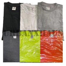 MEN'S COTTON POCKET T-SHIRTS 3 PACK/6 PACK (S-3XL)