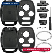 2 Pack Key Fob Shell Replacement for Honda Accord 2003-2012 / Civic EX 2006-2013