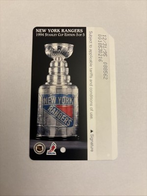 MTA MINT Metrocard Subway NYC NY Rangers 1994 Stanley Cup #5 INAUGURAL TROPHY