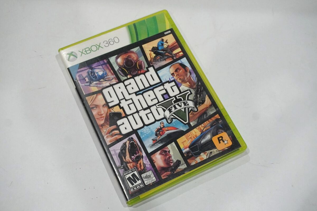 Grand Theft Auto V 5 Xbox 360 - Complete- W/ Manual - Tested 710425491245