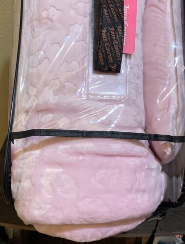 Juicy Couture Pink Leopard Goffrato Peluche Set 4pz QUEEN Trapuntino Morbido e Accogliente - Foto 5 di 9