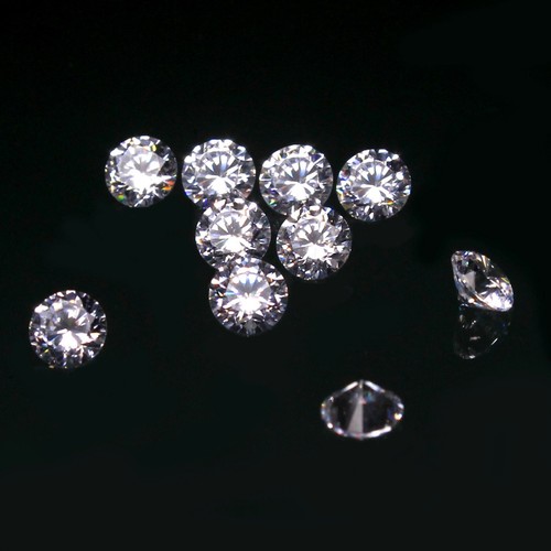 Natural 10 Pcs Lot 2.5 mm DE Color VVS1 Brilliant Round Cut White Loose Diamond - Picture 3 of 11