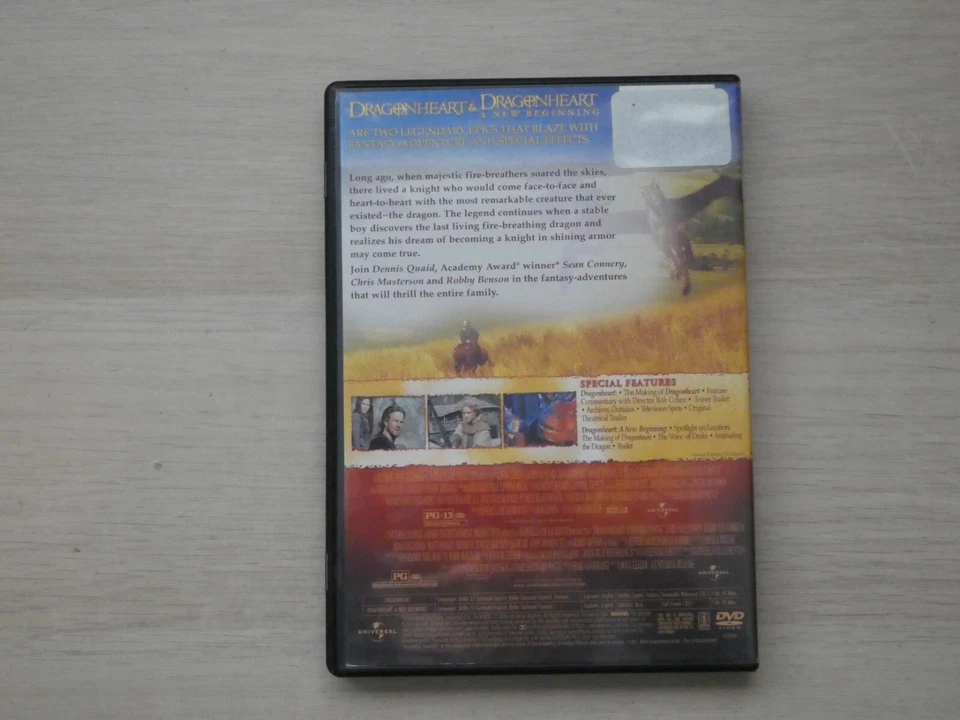 Dragonheart & Dragonheart A New Beginning DVD Double Feature Franchise Collectio Foto 4 de 4