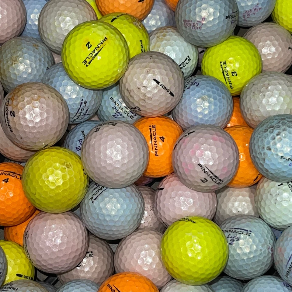 100 pelotas de golf Pinnacle Bling mezcla surtida usadas - grado 2A AA Shag Hit-A-Way Foto 2 de 3
