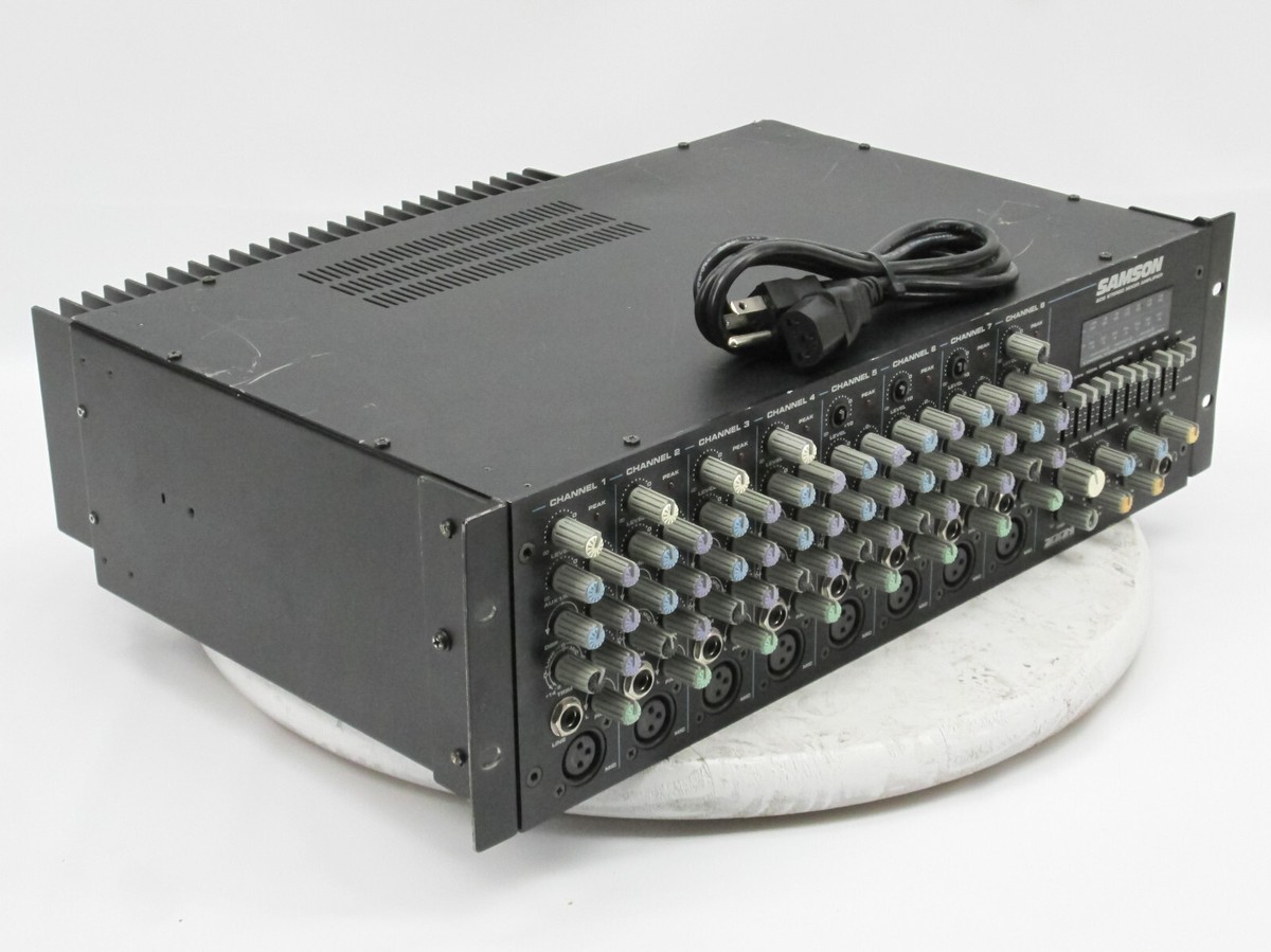 Samson SD8 8-Channel Stereo Powered Mixer with DSP | eBay