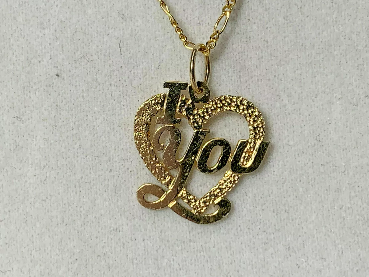 I love you necklace best sale ebay