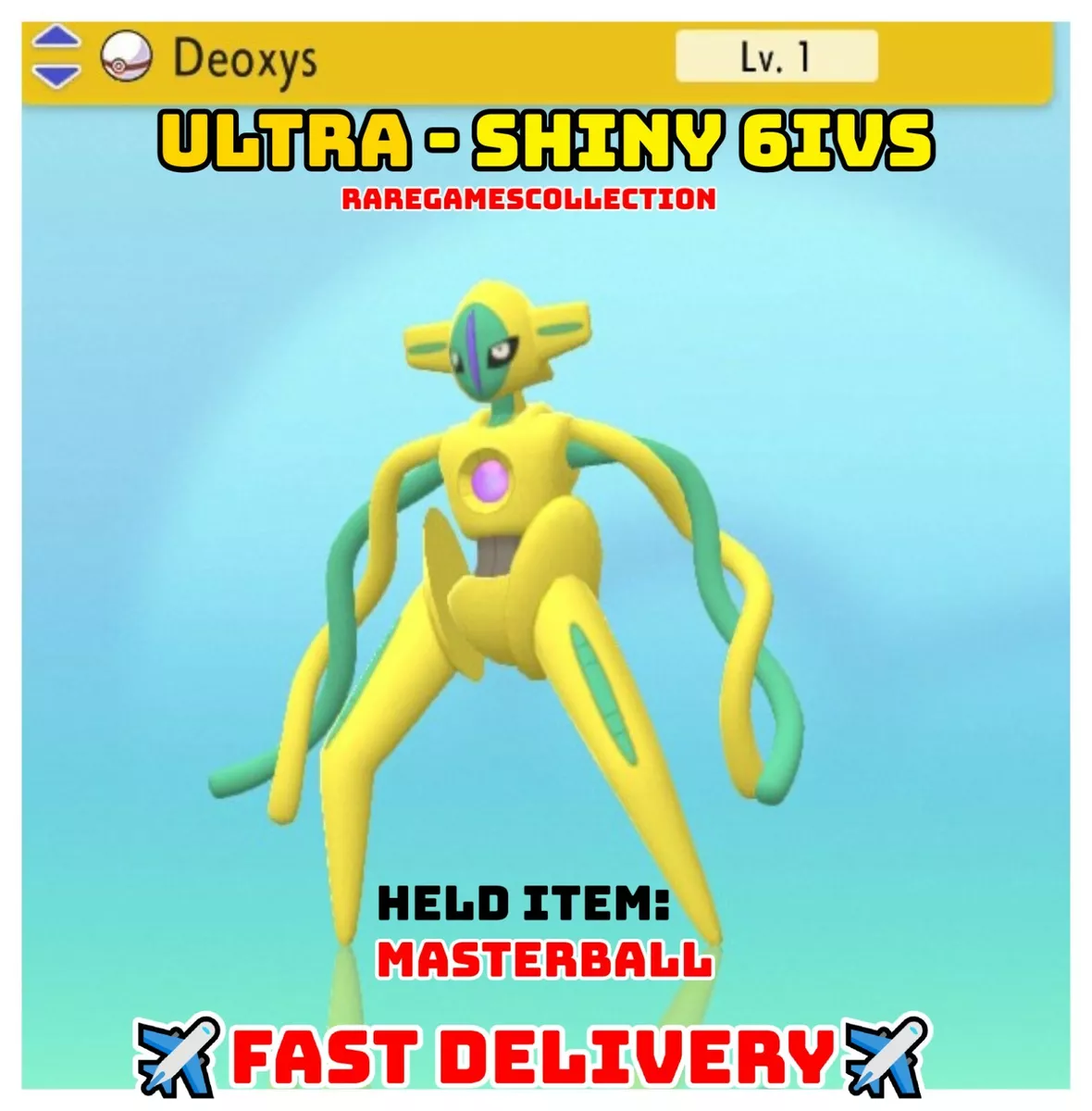 ✨ SHINY ✨ DEOXYS LEVEL 1 6IV Pokemon Brilliant Diamond Shining Pearl FAST  TRADE