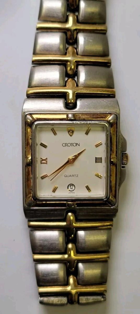 Vintage Croton 23k Gold Plated Steel Watch | eBay