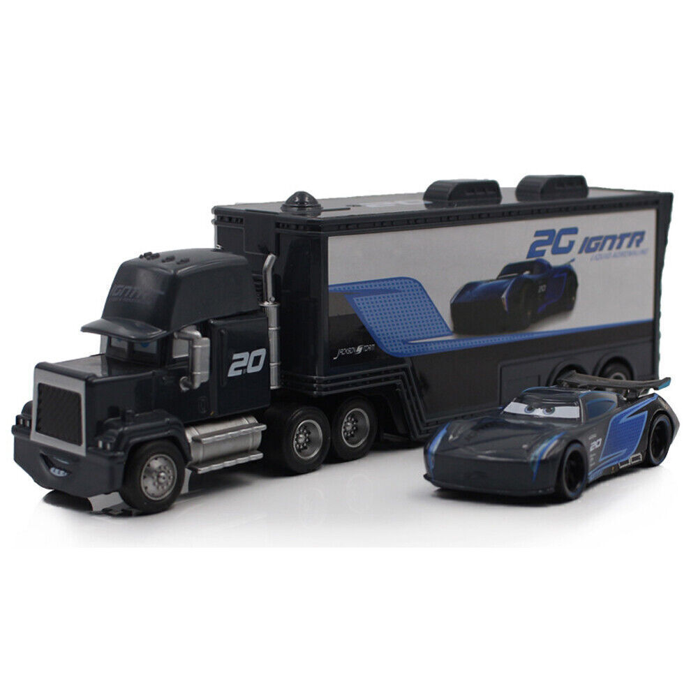 Disney Pixar Cars And Plane Lightning McQueen Mack Hauler Truck & Car Sheriff - Picture 276 of 315