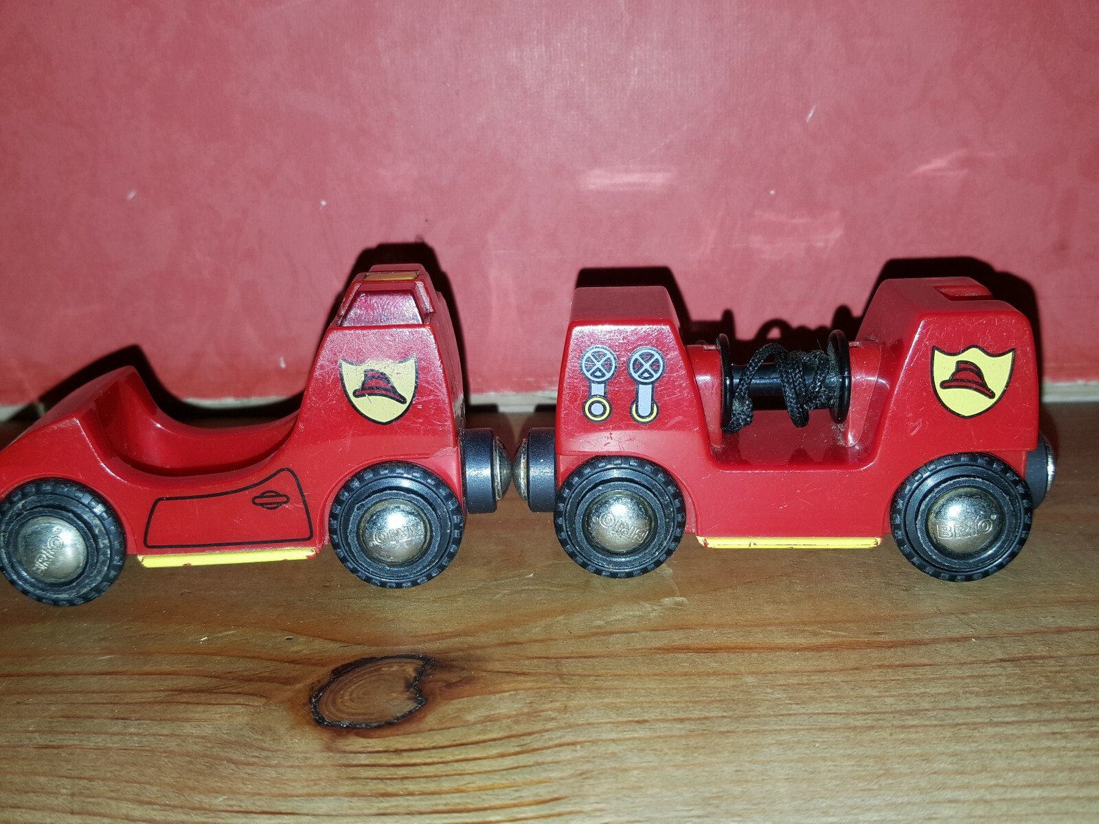 wooden railway layout