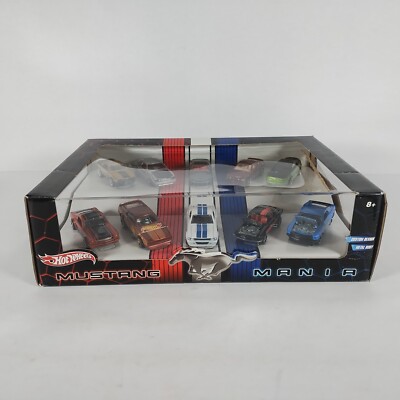 Hot Wheels Mustang Mania Collectors Set ~ Sealed ~ Box Wear