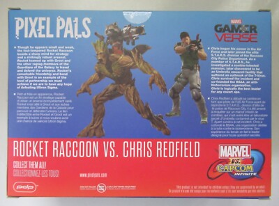 PIXEL PALS クリス レッドフィールド ロケット・ラクーン MARVEL Pixel Pals Rocket Raccoon vs. Chris Redfield (Marvel vs