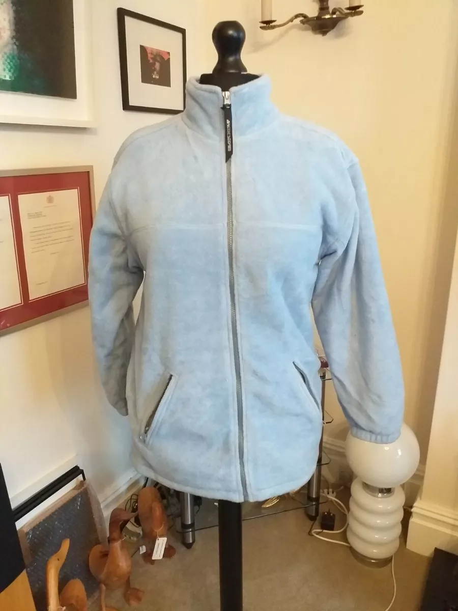 Arctic Storm Ladies light blue padded Fleece Jacket. Pockets. Full Zip. Size S