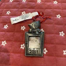 Hallmark Ornaments Cat 2011 Photo Frame New