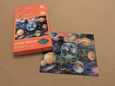 Visual Echo 35-teiliges 3D-Mini-Puzzle ''Weltraum'' - geprüft 100 % vollständig