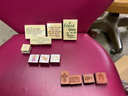 Stampabilities (and More) Religious 12 Stamp Lot - Picture 1 of 8