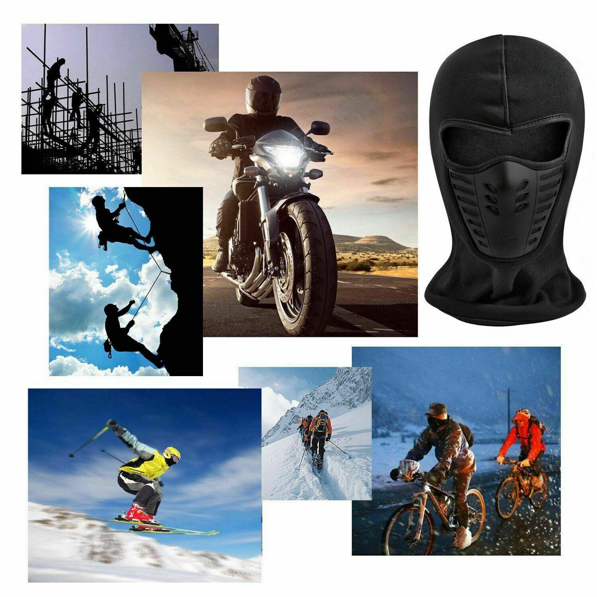 Winter Balaclava Full Face Mask Windproof Fleece Ski Bicycle Ninja