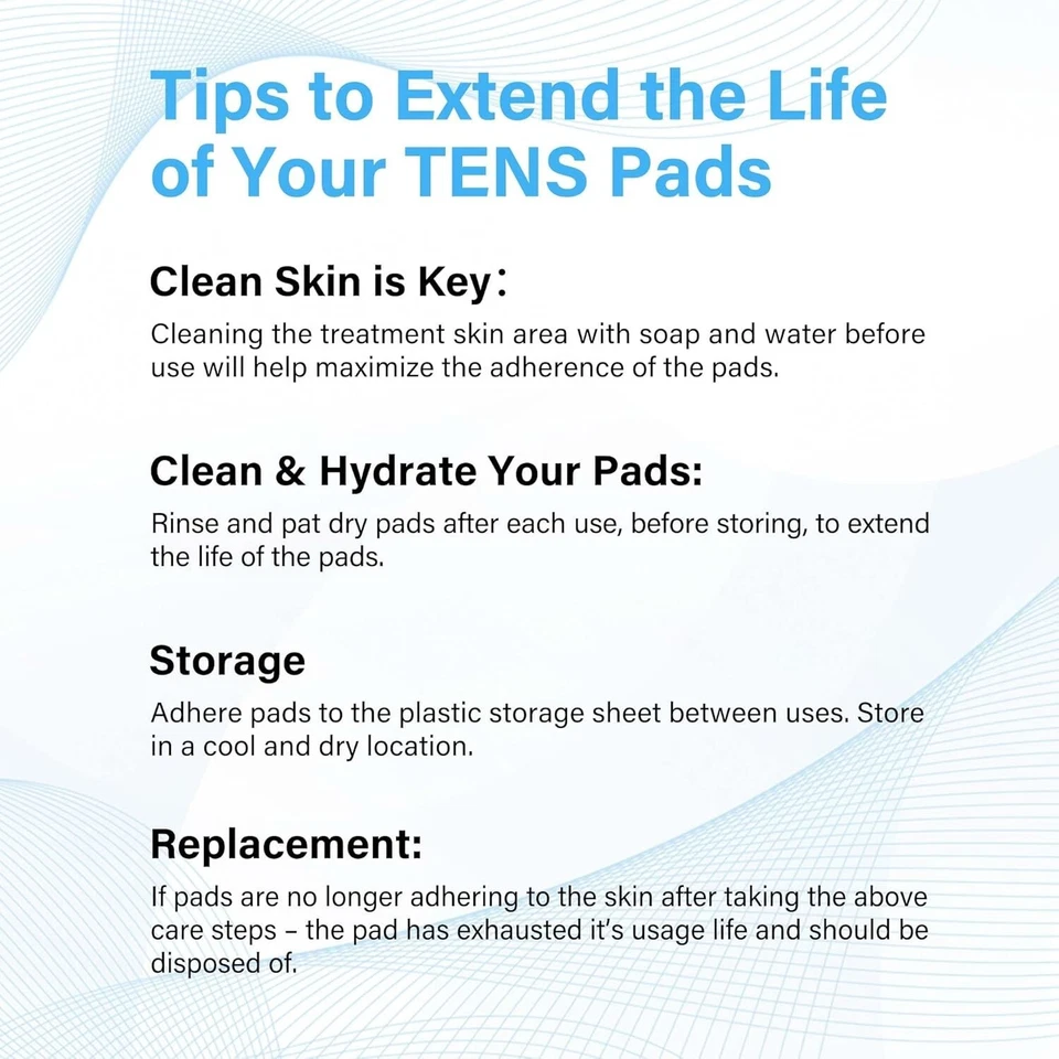 TENS Unit 2x4 Electrode Pads, TENS Unit Replacement Pads - Image 3 of 4