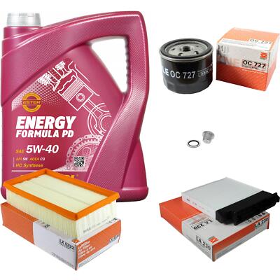 MAHLE Inspektionspaket 5 L MANNOL Formula 5W-40 für Renault Clio Grandtour 1.5