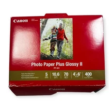 Canon Photo Paper Plus Glossy II PP-301  4 X 6” - 350 Sheets Total - Open Box