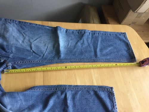 LEVI'S 559 W36 L30 Used Jeans Blue Denim Relaxed Straight.Free postage in the UK - Picture 12 of 24