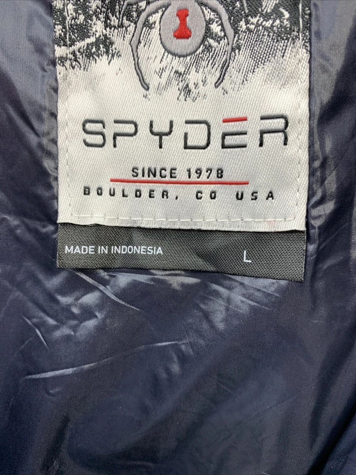 Chaqueta de esquí Spyder aislada Anorak Force para hombre talla L manga larga azul 229502 Foto 4 de 4