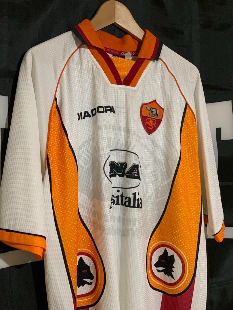 ◆ディアドラ◆AS Roma◆1998-1999◆サッカー◆ユニフォーム ⭐️ Kit Of The Day: Diadora Roma 1998/99 Long Sleeve Home