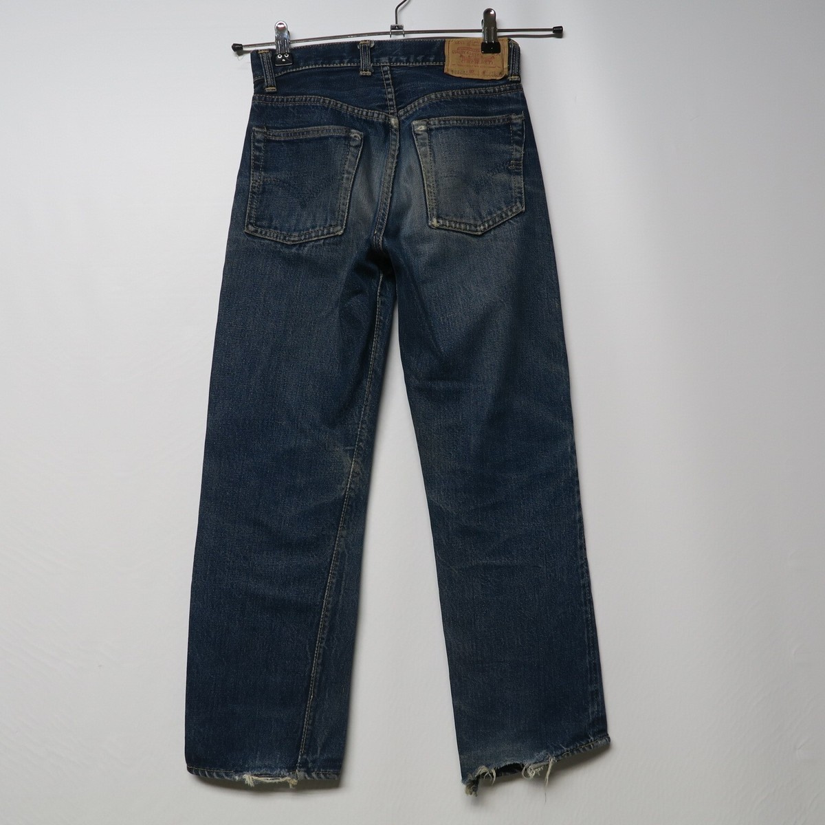 Vintage 50s Levi's leather patch Big E redlines denim jeans 503zxx