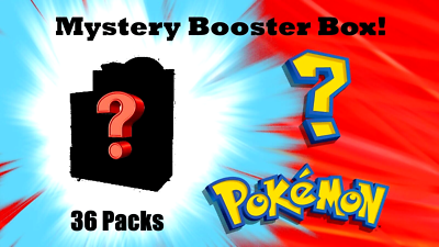 Pokemon TCG Custom Mystery Booster Box Factory Sealed 36 Packs Brand New |  eBay