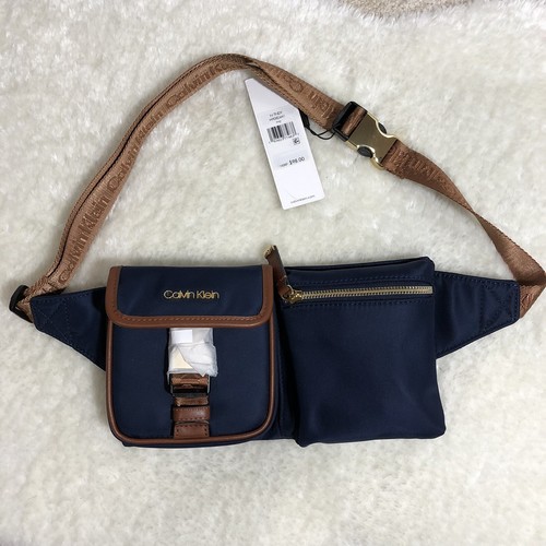Nuevo CON ETIQUETAS Cinturón Azul Calvin Klein Mujer Cartera Bolso | eBay