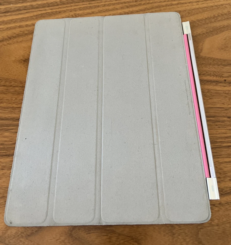 Genuine Apple iPad 2 Pink Leather Folding Case Magnetic Safety Child Kids - Image 3 of 4