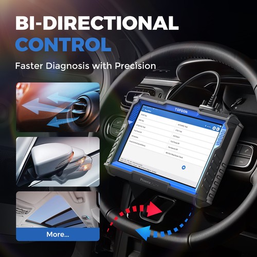 💥TOPDON Phoenix XLink Voiture OBD2 Diagnostiqueur ECU Clé Codage 41Services - Photo 7/9