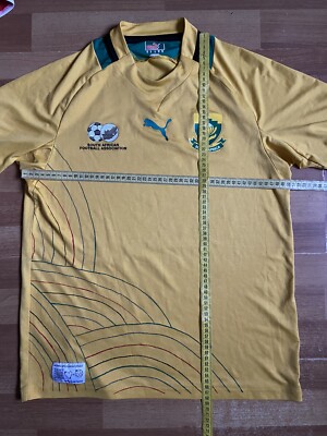 SOUTH AFRICA 2012 2013 HOME FOOTBALL SHIRT SOCCER JERSEY PUMA sz M