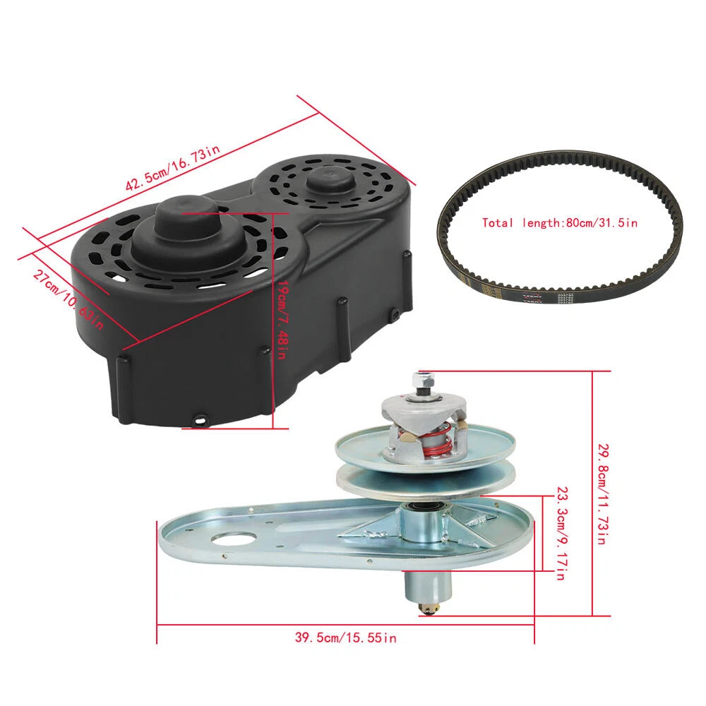 WANDLER Puleggia convertitore di coppia serie 40 driver kit frizione cinghia per go kart