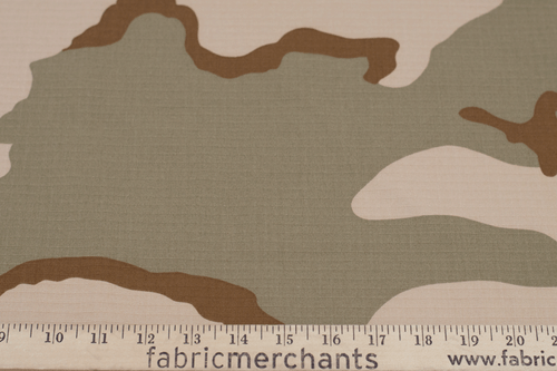Cotton Twill Camouflage Ripstop Tan/Light Brown/Taupe Fabric by the Yard - Bild 2 von 2