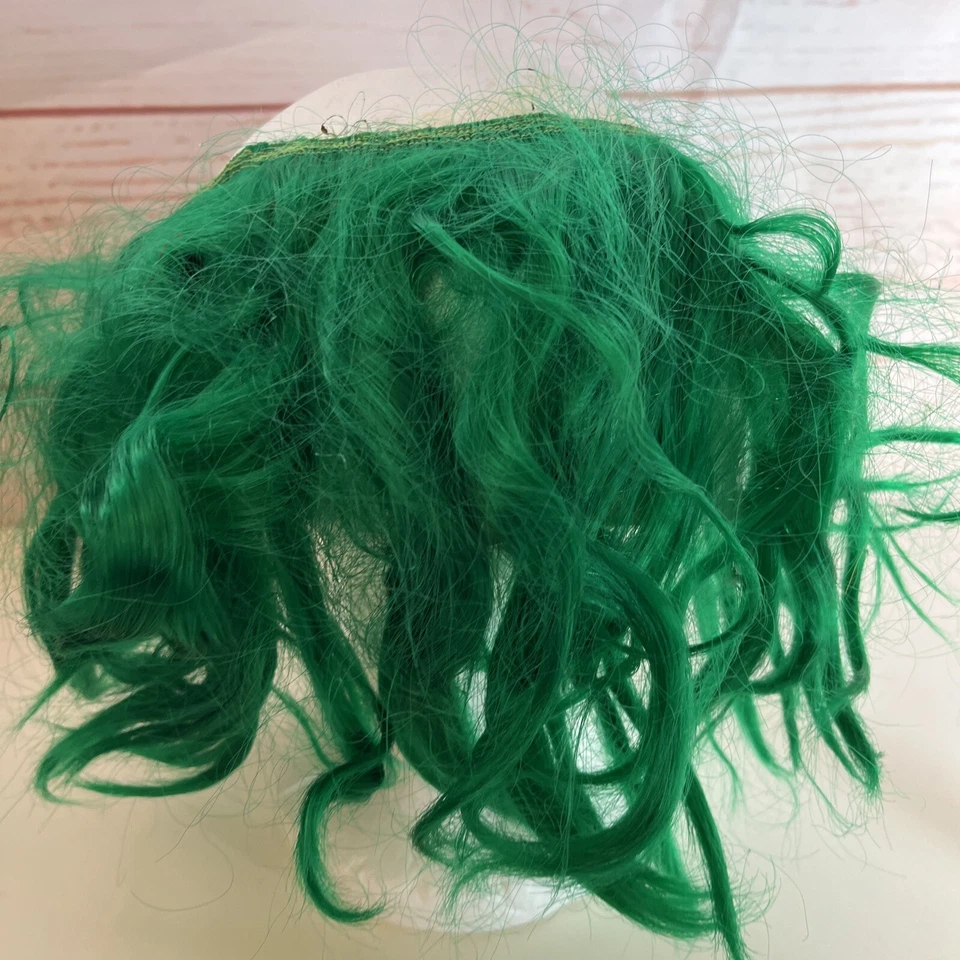 Scary Joker Clown Chinless Mask with Green Hair Razor Teeth - Image 3 of 4