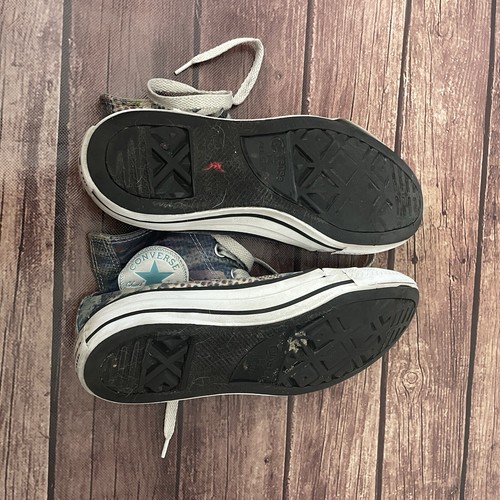 Zapatillas altas Converse Chuck Taylor All Star púrpura azul floral talla 7 - Imagen 8 de 8
