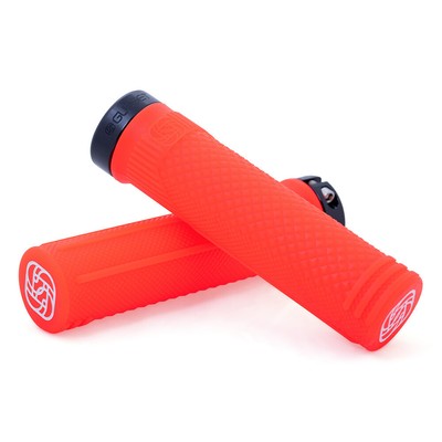 Zwickelgriffe S2 Klemmen extra weiche Compound-Lenkergriffe 133 mm Fluro orange