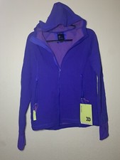 Girls Woven Fleece Jacket All in Motion Purple XL Thumbhole Cuffs