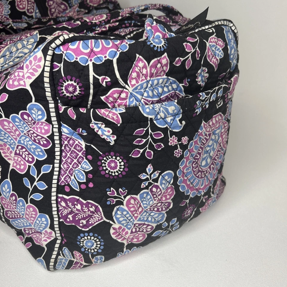 : Bolso de Mano Cottage Core VERA BRADLEY xLg BOLSO DE LONA VIAJERO Alpine Floral Lona Foto 4 de 4
