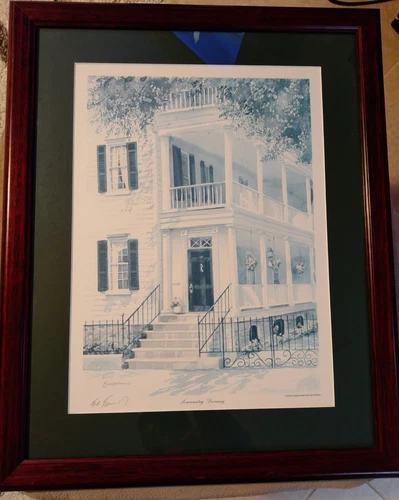 Framed, Signed, Low Country Doorway by Ed Emerson- Art Print  24" x 19"