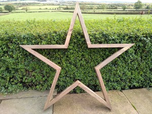 Extra Large 1 2m Wooden Star Christmas Barn Wedding Decor Giant